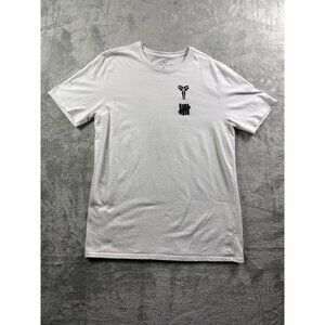 Nike Kobe Undefeated Shirt Mens Large White Dri-Fit Basketball Tee Mamba Logo